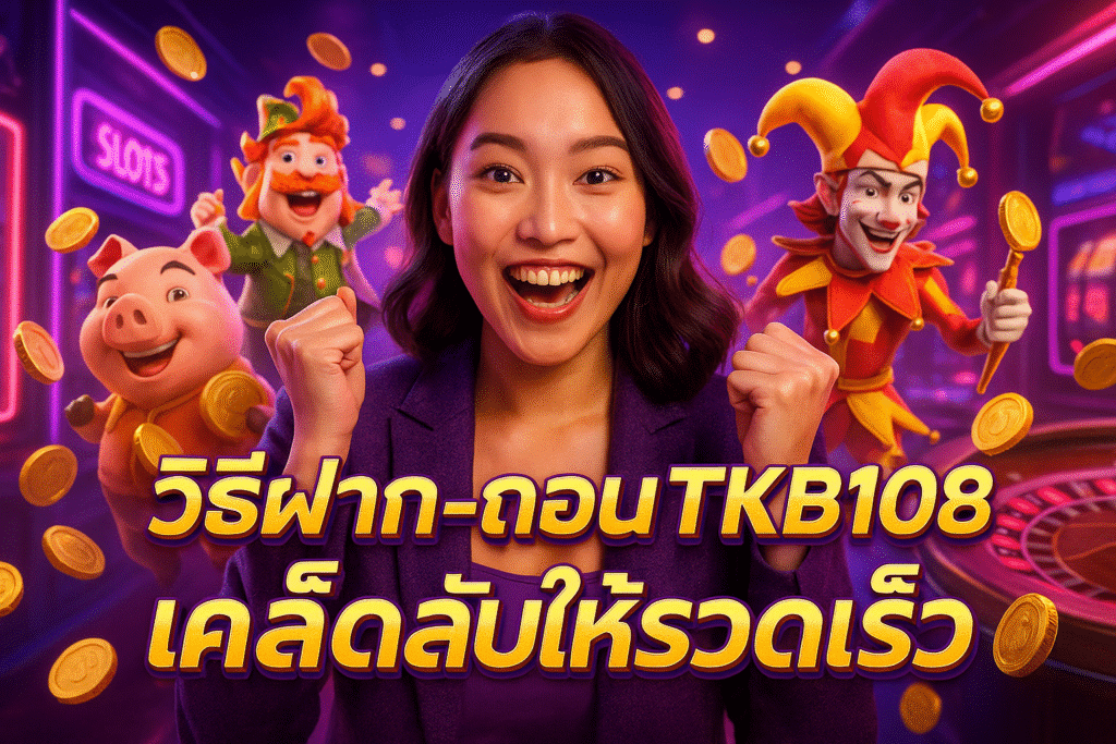 วิธีฝาก-ถอน TKB108 เคล็ดลับให้รวดเร็ว